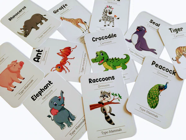 Animals Flash Cards - Pack of 24 - Well Researched Affordable Products for  Kids & Mom | MyBlueShelf